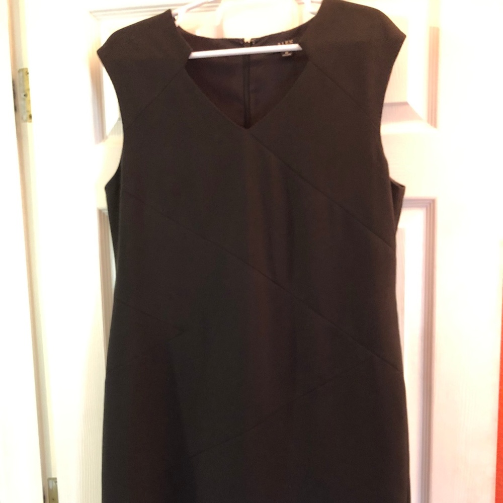 ALEX MARIE DRESS 14 BLACK GREAT NECKLINE